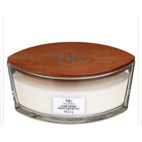 WoodWick HearthWick Flame 16 oz. Candle - COCONUT - Picture 2 of 2